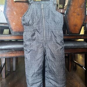 Carter's Black Insulated Overalls with Adjustable Straps